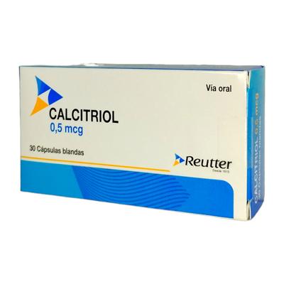 [7806130011410] CALCITRIOL 0,5 MCG REUTTER X 30 CAPS (GENER) (SIMIL ROCALTROL)***