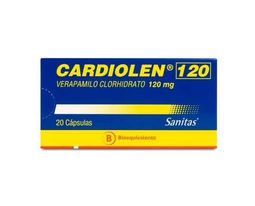 [905062] CARDIOLEN 120 MG X 20 CAPS (VERAPAMILO) (PTM)