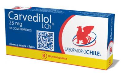 [903397] CARVEDILOL 25 MG LCH X 30 COMP (GENER)