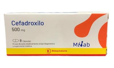 [901774] CEFADROXILO 500 MG MINTLAB X 8 CAPS (PTM) (GENER)