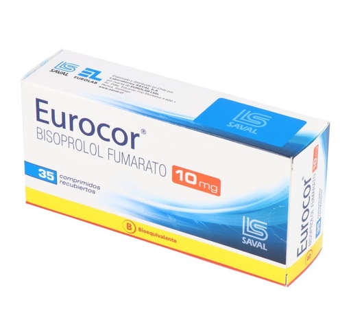 [7800060416536] CENABAST BISOPROLOL 10 MG X 35 COMP (EUROCOR)