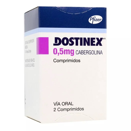 [1611261639195] CENABAST CABERGOLINA 0,5 MG X 2 COMP (DOSTINEX)