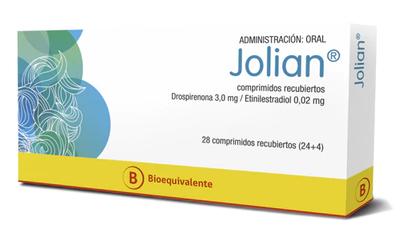 [904600] CENABAST DROSPIRENONA 3MG//ETINILESTRADIOL 0,02MG X 28 COMP (JOLIAN) (HORM)***