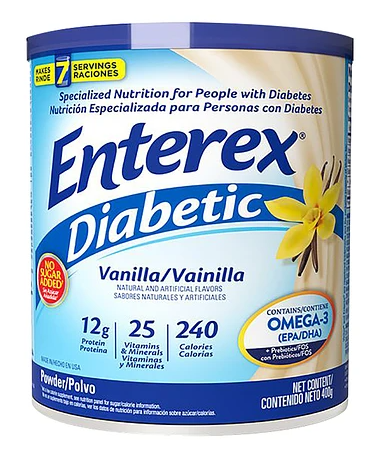 [612197604505] CENCOMEX ENTEREX DIABETIC POLVO VAINILLA 400 GRS (FORL)