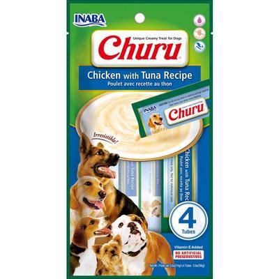 [850006715404] CHURU PERROS SABOR POLLO CON ATUN (AZUL) X 4 UNID (VET)