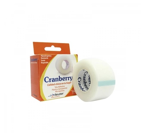 [903536] CINTA ADH. PLASTICA 2,5 CM CRANBERRY X 9 MT