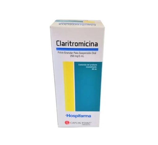 [1616006416336] CLARITROMICINA JARABE 250 MG/5 ML VITAFARMA CAPLIN X 60 ML