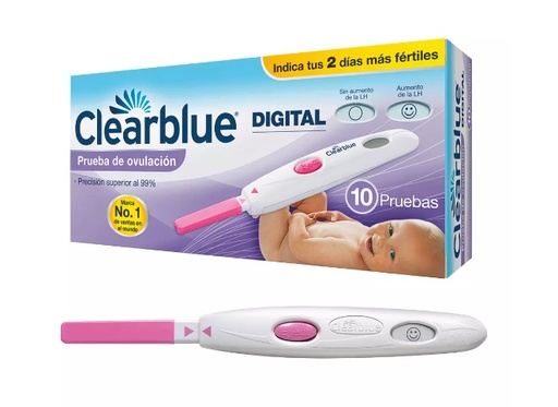 [7800007803856] CLEARBLUE PRUEBA OVULACION  DIGITAL X 10 PRUEBAS