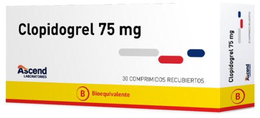 [7804650884194] CLOPIDOGREL 75 MG ASCEND X 30 COMP (GENER)