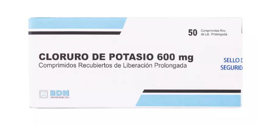 [7800086805604] CLORURO DE POTASIO 600 MG LIB PROLONG BPH X 50 COMP (GENER)