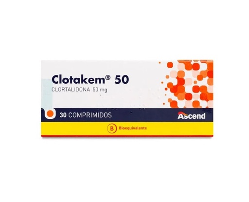 [7804650885382] CLOTAKEM 50 MG X 30 COMP (CLORTALIDONA)