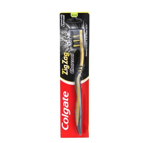 [7509546659374] COLGATE CEPILLO  ZIG ZAG CARBON X 1 UNID