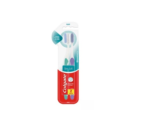 [904934] COLGATE CEPILLO SLIM SUAVE 2 X 1