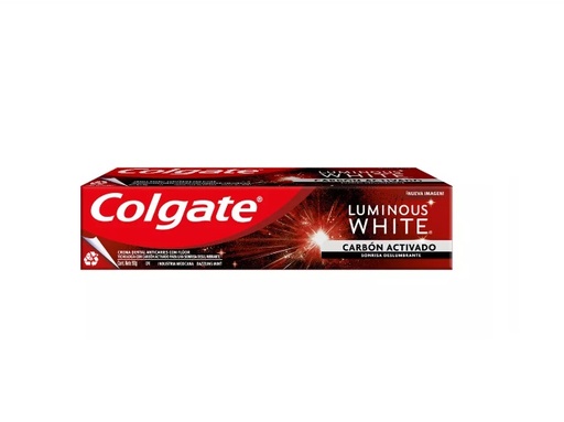 [1603985912585] COLGATE PASTA LUMINOUS WHITE CARBON ACTIV X 90 GR