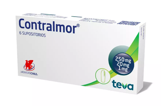 [900636] CONTRALMOR SUPOSITORIOS X 6 UNID (BETAMETASONA/LIDOCAINA/ZINC OXIDO)
