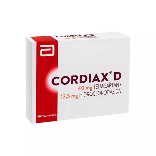 [7800026007846] CORDIAX D 40/12,5 X 40 COMP (TELMISARTAN/HIDROCLOROTIAZIDA) (RS:30)