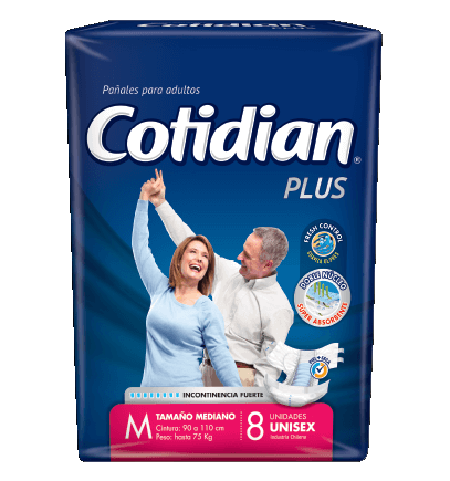 [904446] COTIDIAN PAÑAL PLUS M X 8 UNID***