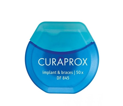 [1595362403123] CURAPROX HILO DENTAL FLOSSPIC IMPLANTES Y BRACKETS 50 MT DF 845***