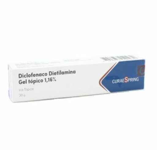 [7804673040270] DICLOFENACO GEL 1,16% MDC CURAESPRING X 30 GR (GENER)