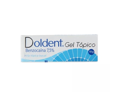 [7800004001101] DOLDENT 7,5 % GEL TOPICO BUCAL X 10 GRS (BENZOCAINA)