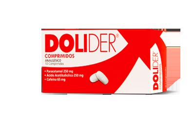 [902910] DOLIDER X 10 COMP (ACIDO ACETILSALICILICO//CAFEINA//PARACETAMOL)