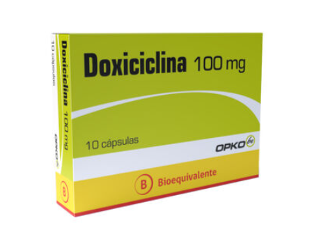 [1619636598694] DOXICICLINA 100 MG OPKO X 10 CAPS (GENER)(PTM)