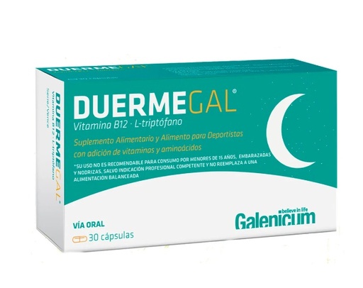 [7804653720796] DUERMEGAL X 30 CAPS (VIT B12/L-TRIPTOFANO)***