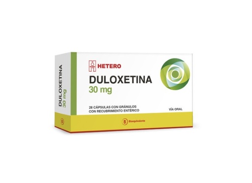 [902979] DULOXETINA 30 MG SEVEN PHARMA/HETERO X 28 CAPS (GENER)