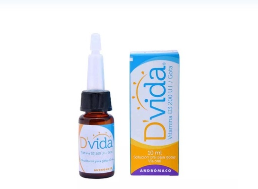[902311] DVIDA 200 UI/GOTA SOLUCION X 10 ML (VITAMINA D3-COLECALCIFEROL)***