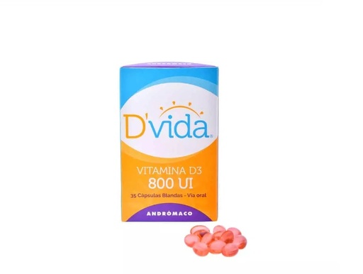 [1581020597142] DVIDA 800 UI X 35 CAPS (VITAMINA D3-COLECALCIFEROL)