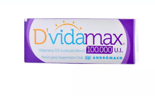[902078] DVIDAMAX 100.000 UI POLVO X 1 GR (VITAMINA D3-COLECALCIFEROL)