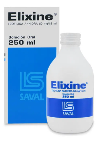 [900129] ELIXINE JARABE 80 MG /15 ML X 250 ML (TEOFILINA) (PTM)
