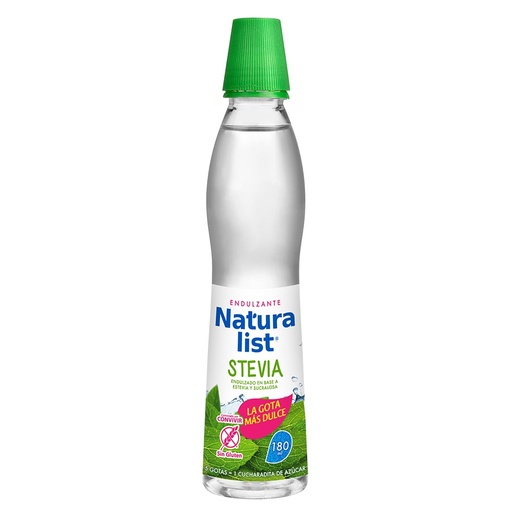 [1570045320551] ENDULZANTE NATURALIST STEVIA GOTAS X 180 ML