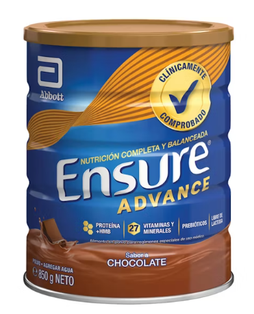 [905104] ENSURE ADVANCE PVO CHOCOLATE 850 GR (FORL)