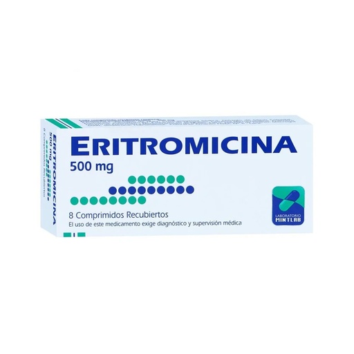 [900135] ERITROMICINA 500 MG MINTLAB X 8 COMP (PTM) (GENER)