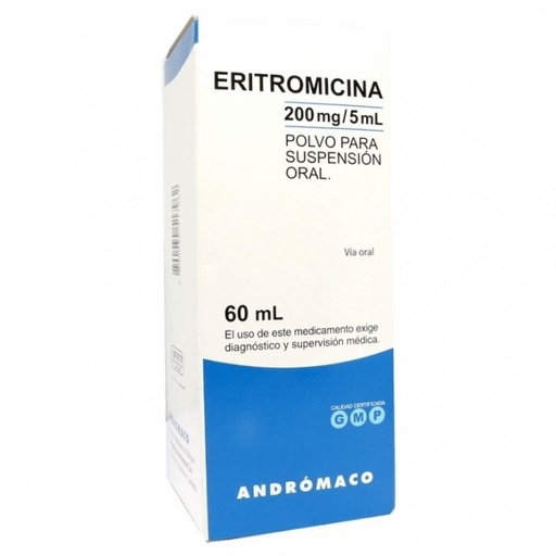 [900133] ERITROMICINA JARABE 200 MG/5ML ANDR X 60 ML (PTM) (GENER) ***