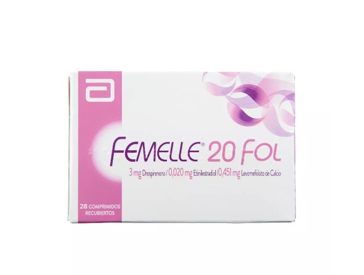 [903018] FEMELLE 20 FOL X 28 COMP (DROSPIRENONA/ETINILESTRADIOL) (RS:30) (SM:50)(HORM)-PRONTO VENCE-