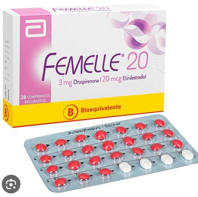 [900802] FEMELLE 20 X 28 COMP (DROSPIRENONA/ETINILESTRADIOL) (RS:30) (SM:50)(HORM)