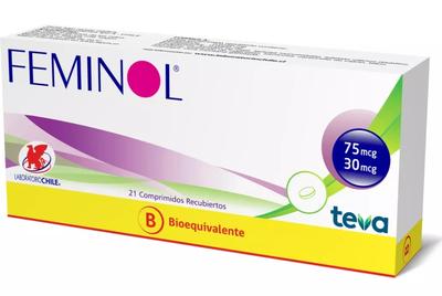 [903393] FEMINOL X 21 COMP (GESTODENO/ETINILESTRADIOL) (HORM) CHS $4000