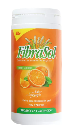 [904355] FIBRASOL POLVO NARANJA X 200 GR (PSYLLIUM)