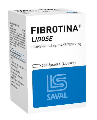 [904596] FIBROTINA LIDOSE 160/40X 30 CAPS (FENOFIBRATO/PRAVASTATINA)