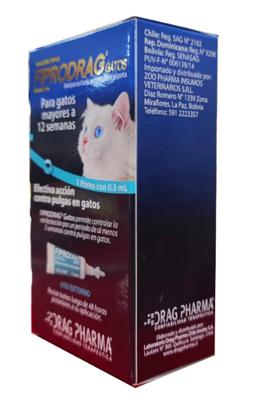 [1570553973755] FIPRODRAG GATOS X 0,5 ML (FIPRONIL) (VET)***