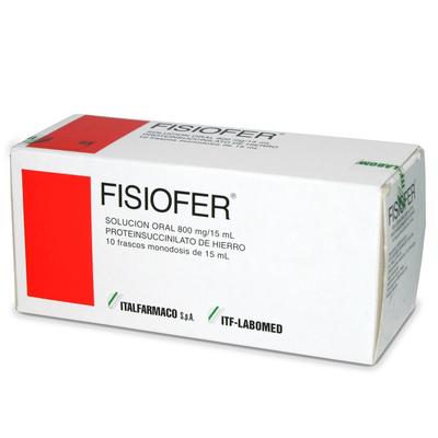 [903110] FISIOFER SOLUCION 800 MG/15ML MONODOSIS X 10 FRASCOS  (HIERRO)