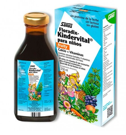 [1597861484626] FLORADIX KINDERVITAL SOLUCION X 250 ML (CALCIO+COMPLEJO B+ VITAMINAS)