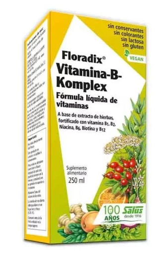 [1597861449744] FLORADIX VITAMINA B KOMPLEX SOLUCION X 250 ML (COMPLEJO B+ VITAMINAS)