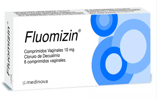 [7804656600484] FLUOMIZIN 10 MG X 6 COMP VAGINALES (CLORURO DE DECUALINIO)