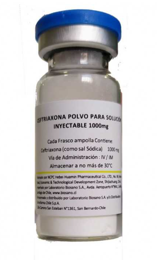 [1662150778034] FRACCIONAMIENTO CEFTRIAXONA 1 G  BIOSANO X 1 FRASCO AMPOLLA  (SIMIL ACANTEX)
