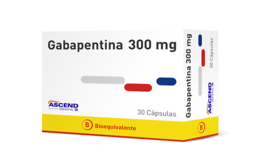 [7804650881230] GABAPENTINA 300 MG ASCEND X 30 CAPS (GENER)