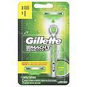 [1586888559781] GILLETTE MACH3 MAQUINA + REPUESTO X 2 UNID SENSITIVE