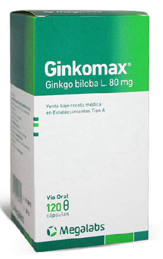 [900171] GINKOMAX 80 MG X 120 CAPS (GINKGO BILOBA)